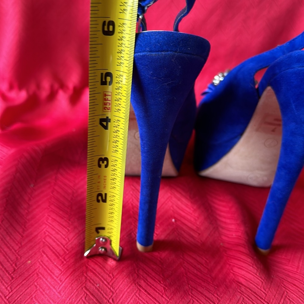 DbDk Fashion Blue 5.5” Stiletto Heels Size 7 - Picture 4 of 4